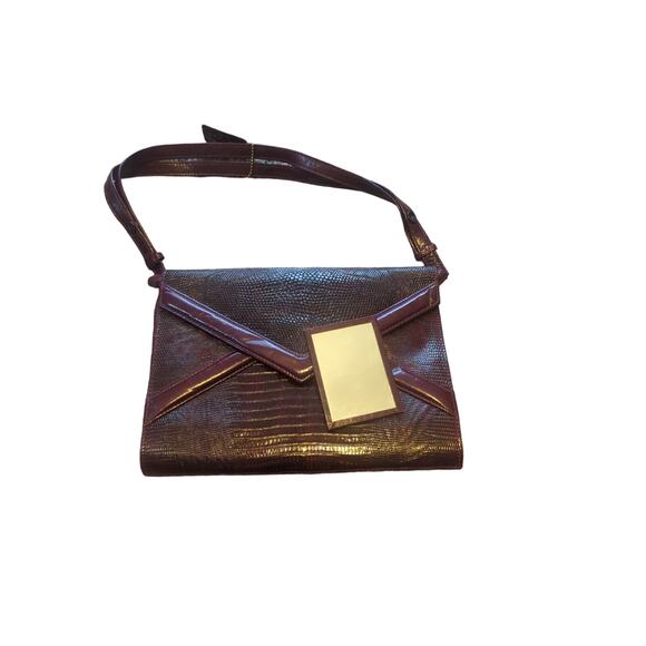 Vintage McFadden Lizard Embossed Envelope Clutch Purse - Picture 3 of 3